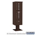 thumbnail image 1 of Salsbury Industries 3405D-2PBLK 26 in. High Pedestal & Master Commercial Locks 4C Pedestal Mailbox with 5 Door Unit&#44; Black, 1 of 1