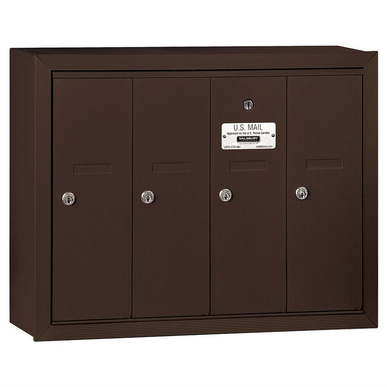 3500 Series Bronze Surface-Mounted Private Vertical Mailbox with 6 Doors 3500 Series Bronze Surface-Mounted Private Vertical Mailbox with 6 Doors