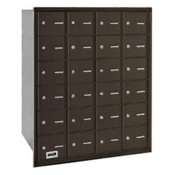 4B+ Horizontal Mailbox - 24 A Doors - Bronze - Rear Loading - Private Access