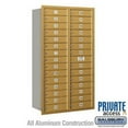thumbnail image 1 of Salsbury Industries 3713D-15ZRP 13 Door High Unit 48 in. Rear Loading Private Double Column 15 MB1 Doors - 1 PL4 & 1 PL5 4C Horizontal Mailbox, Bronze, 1 of 1