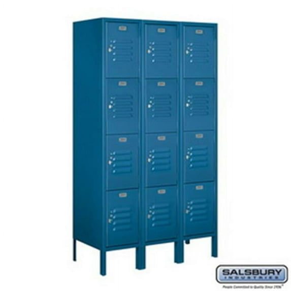 Salsbury Industries 3716D-6PSFU 4C Horizontal Mailbox Maximum High Unit 56.75 in. with Front Loading USPS 1 PL4, 2 PL4.5, 1 PL5 & 2 PL6 Double Column Stand-Alone Parcel Locker, Sandstone