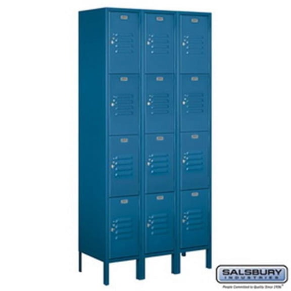 Salsbury Industries 3716D-8PZFP 4C Horizontal Mailbox Maximum High Unit 56.75 in. with Front Loading Private 4 PL3, 1 PL4, 2 PL4.5 & 1 PL5 Double Column Stand-Alone Parcel Locker, Bronze