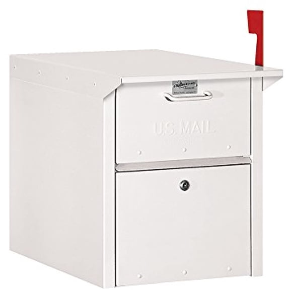 Salsbury Industries 4350WHT Industries Mail Chest Front and Rear Access - White
