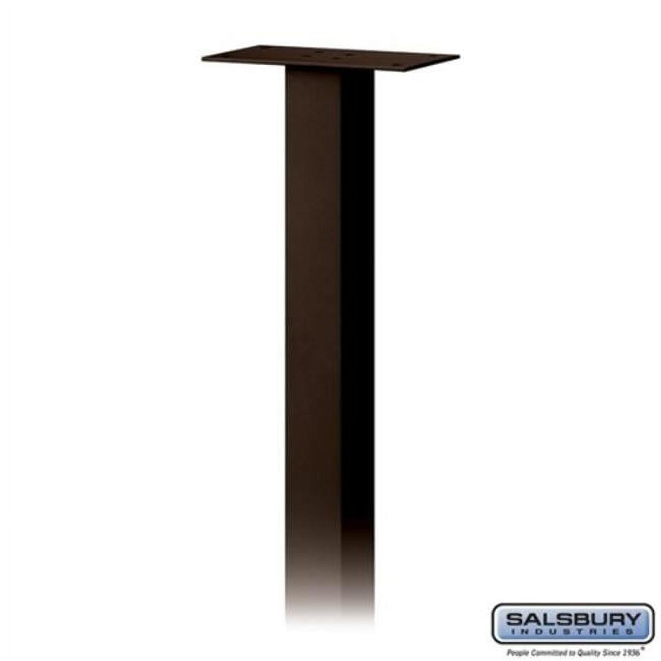 Salsbury Industries 4385BRZ Standard Pedestal In-Ground Mounted for Roadside Mailbox, Bronze