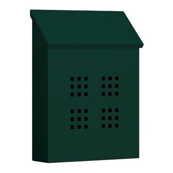 Salsbury Industries 4625GRN Traditional Mailbox - Decorative - Vertical Style - Green