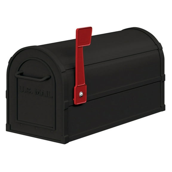 Salsbury Industries Mailbox, Black, Powder Coated, 1 Doors, Pedestal 4850BLK