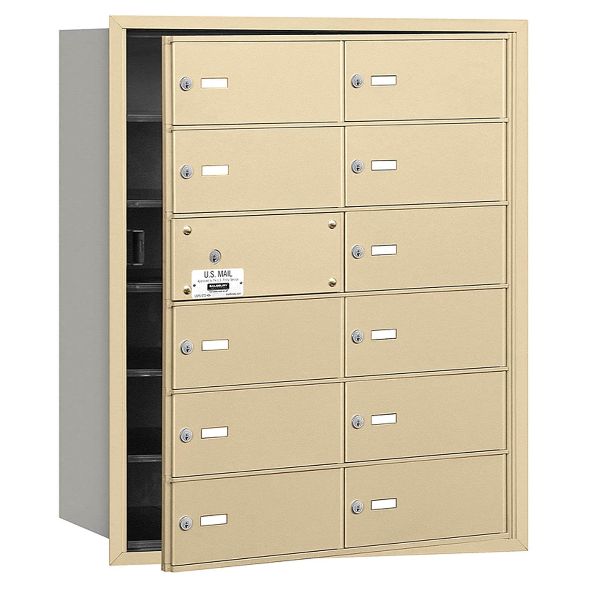 4B+ Horizontal Mailbox (Includes Master Commercial Lock) - 12 B Doors ...