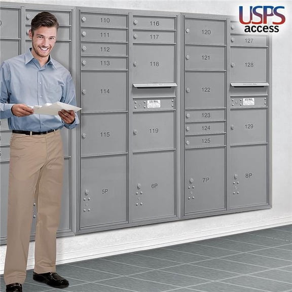 Salsbury Industries 4C Custom Horizontal Front & Rear Loading Mailboxes