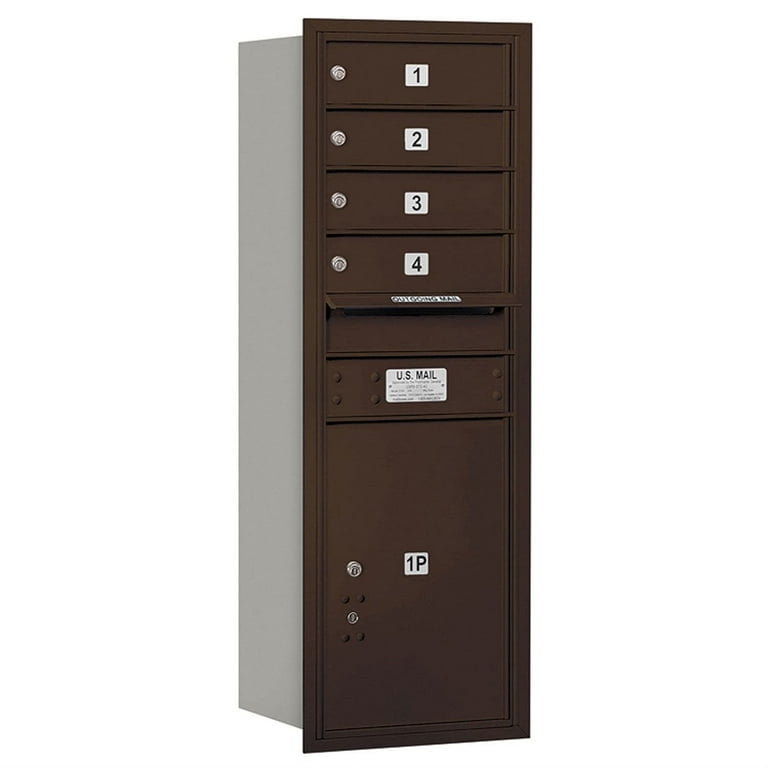 3700 Series 41 in. 11 Door High Unit Parcel Locker 2 PL5's 4C Private Front Loading Horizontal Mailbox in Bronze 3700 Series 41 in. 11 Door High Unit Parcel Locker 2 PL5's 4C Private Front Loading Horizontal Mailbox in Bronze