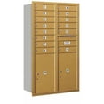 thumbnail image 1 of Salsbury Industries 4C Horizontal Mailbox 14-Door High Unit (51.5"), Double Column, 14 MB1 Doors, 2 PL6'S, Aluminum, Rear Load, Private Access, 1 of 3