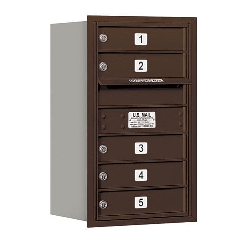 Salsbury Industries 5 Door Rear Load 4C Horizontal Mail Center