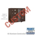thumbnail image 1 of Salsbury Industries 3806D-CZFP 6 Door Height Unit 24.5 in. Front Loading & Private Access, Surface Mounted 4C Horizontal Mailbox Unit, Bronze, 1 of 1