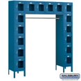 thumbnail image 1 of 12" Wide Six Tier Box Style Bridge See-Through Metal Locker - 16 Box - 18 Inches Deep - Blue - Assembled, 1 of 3
