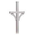 thumbnail image 1 of Deluxe Post - 2 Sided - In-Ground Mounted - for Roadside Mailboxes - Silver, 1 of 4