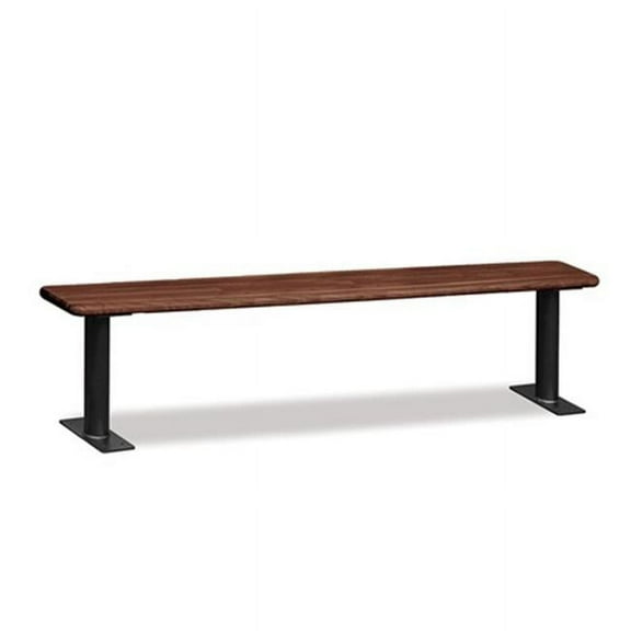 Salsbury Industries 77787DRK Wood Locker Benches - 84 Inches - Dark Finish