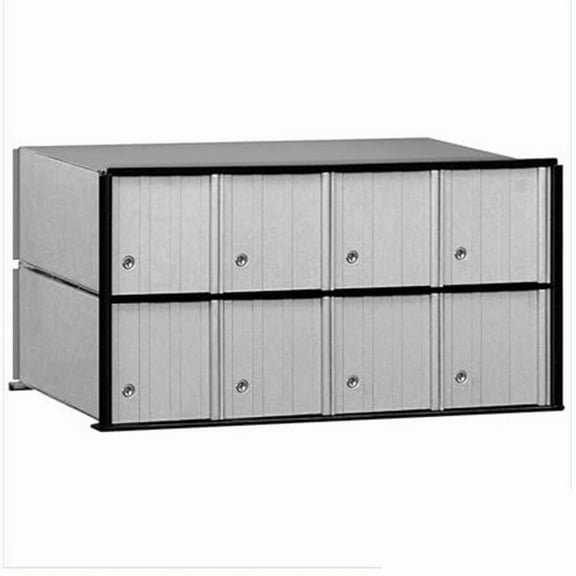 Aluminum Mailbox - 8 Doors - Rack Ladder System