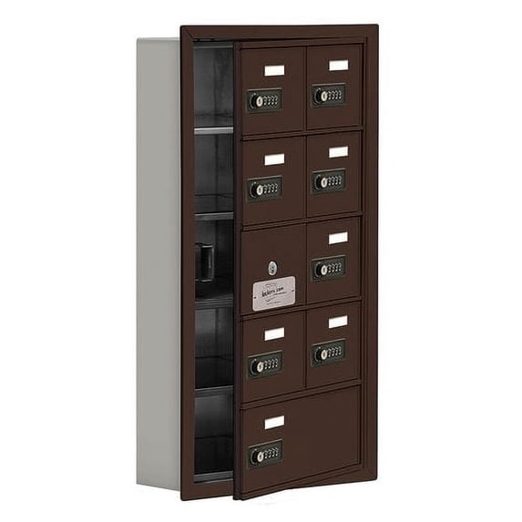 Cell Phone Storage Locker w/Front Access - 5 Door High (5 Inch Deep Comparts.) - 8 A Doors (7 usable) and 1 B Door - Bro