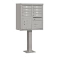 thumbnail image 1 of Cluster Box Unit with 8 Doors and 2 Parcel Lockers in Gray with USPS Access Type I, 1 of 6