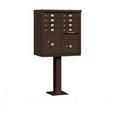 thumbnail image 1 of Cluster Box Unit with 8 Doors and 2 Parcel Lockers in Bronze with USPS Access Type I, 1 of 3