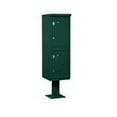 thumbnail image 1 of Outdoor Parcel Locker with 2 Compartments in Green with USPS Access Type I, 1 of 4