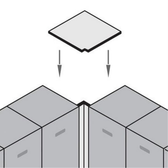 Salsbury Industries Corner Flat Top Filler