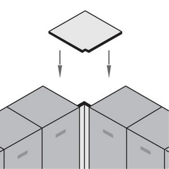 Salsbury Industries Corner Flat Top Filler