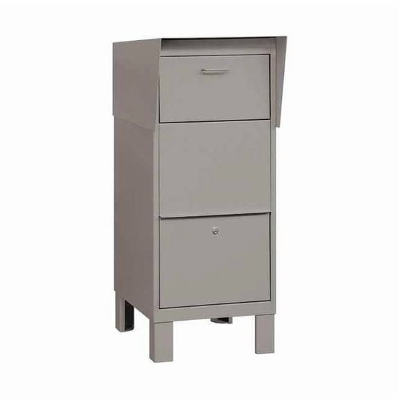 Courier Box, Primer, Powder Coated, 1 Doors, Free Standing, Private 4975PRM