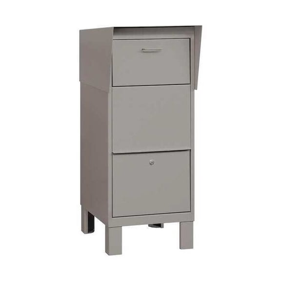 Courier Box, Primer, Powder Coated, 1 Doors, Free Standing, Private 4975PRM