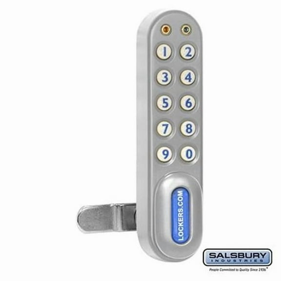 Salsbury Industries Built In Locker Lock,5 1/4 in,Keypad HAWA 22290SLV