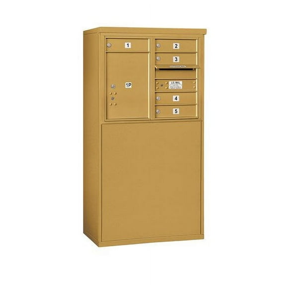 Salsbury Industries Freestanding Private 7 Door Front Load 4C Horizontal Mail Center