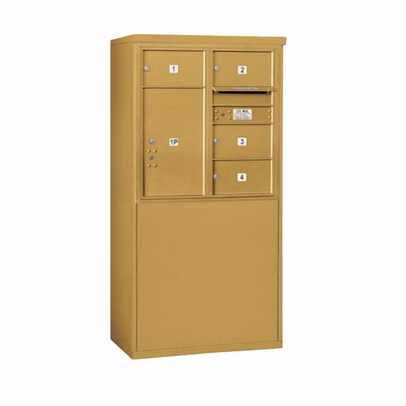 Salsbury Industries Freestanding USPS 6 Door Front Load 4C Horizontal Mail Center