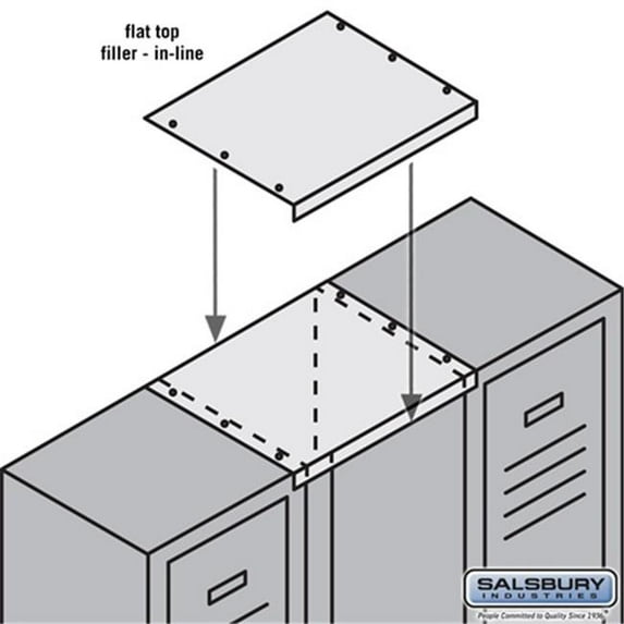 Salsbury Industries In-Line Flat Top Filler