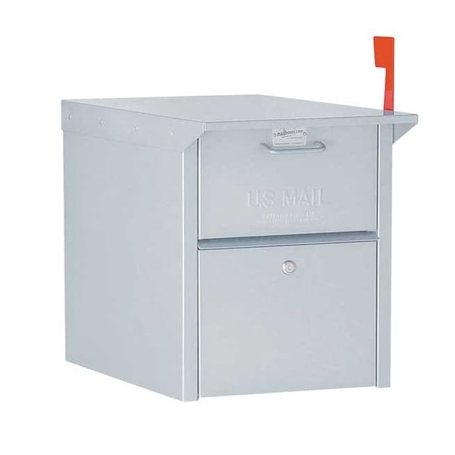 Mail Chest, Gray, Powder Coated, 1 Doors, Pedestal, - 4350SLV - Walmart.com