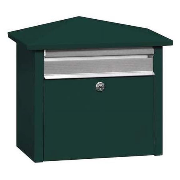 Salsbury Industries Mail House,Steel,Surface/Post,Green 4750GRN