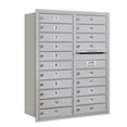 thumbnail image 1 of 11 Door High Recessed Mounted 4C Horizontal Mailbox with 20 Doors in Aluminum with USPS Access - Rear Loading, 1 of 4