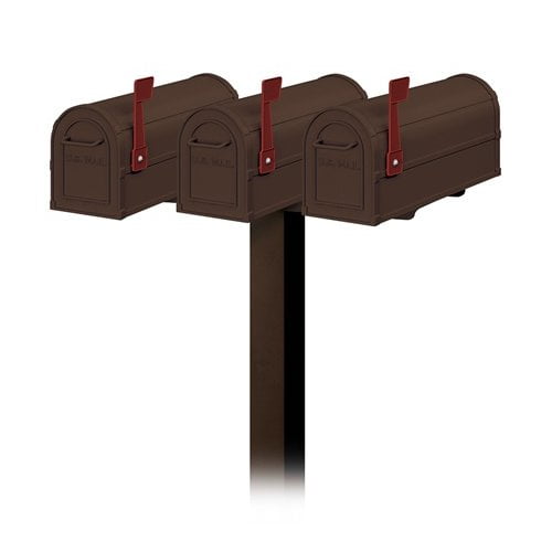 Salsbury Industries Multi-Family Aluminum Mailbox with Post Included