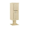 thumbnail image 1 of Salsbury Industries Pedestal Mounted 10 Units 11 Door Front Load 4C Horizontal Cluster Box Unit, 1 of 6