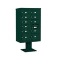 thumbnail image 1 of Salsbury Industries Pedestal Mounted 11 Units 12 Door Front Load 4C Horizontal Cluster Box Unit, 1 of 6