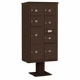 thumbnail image 1 of Salsbury Industries Pedestal Mounted 9 Door Front Load 4C Horizontal Cluster Box Unit  with 8 Parcel Locker, 1 of 6
