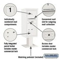 thumbnail image 1 of Salsbury Industries Pedestal Mounted Aluminum Parcel Locker, 1 of 7