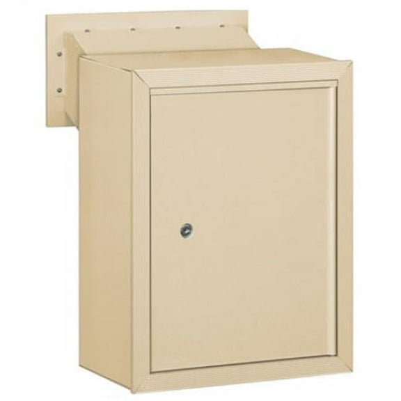 Salsbury Industries Receptacle Option for Mail Drop - Sandstone - 15in.W x 19in.H x 7.5in.D