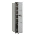 thumbnail image 1 of Salsbury Industries Recessed Private 6 Door Front Load 4C Horizontal Mail Center with 1 Parcel Locker, 1 of 4