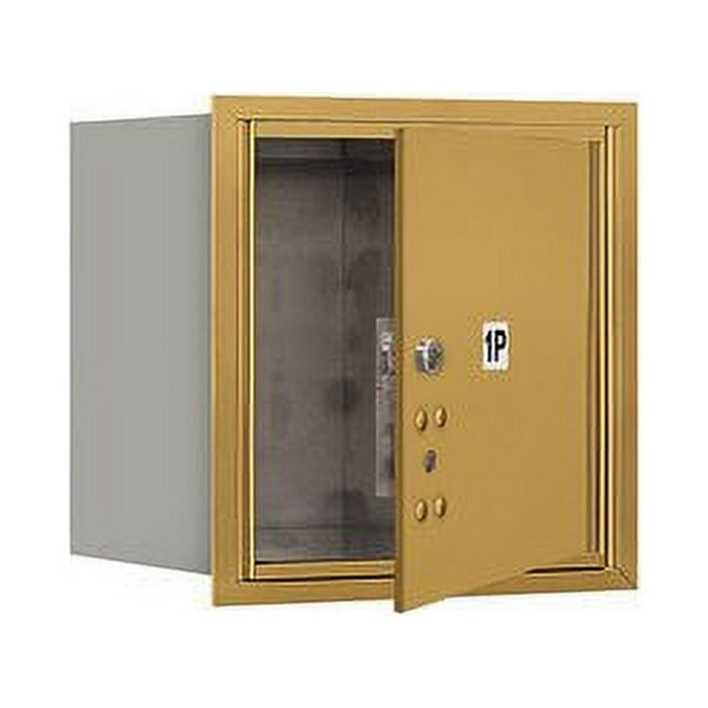Salsbury Industries Recessed Private Aluminum 1 Unit 4C Horizontal Parcel Locker