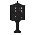 thumbnail image 1 of Regency Decorative Cluster Box Unit with 8 Doors and 2 Parcel Lockers in Black with USPS Access Type I, 1 of 5