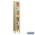 thumbnail image 1 of Salsbury Industries  See-Through Metal Locker - Double Tier - 1 Wide - Assembled - Tan, 1 of 3