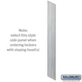 thumbnail image 1 of Salsbury Industries 44334ST Side Panel for 18 in. Deep Premier Wood Locker with Sloping Hood, Silver Teak, 1 of 1