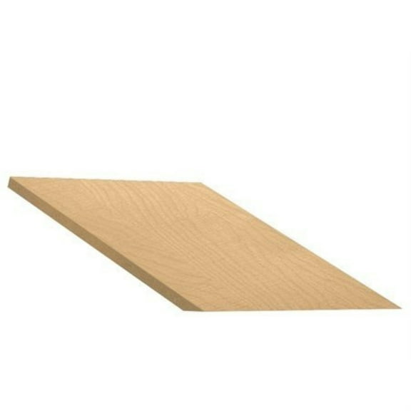 Sloping Hood Filler - In-Line - 15 Inches Wide - for 18 Inch Deep Designer Wood Locker - Maple