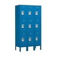 thumbnail image 1 of Salsbury Industries  Standard Metal Locker - Triple Tier - 3 Wide - Blue - Assembled, 1 of 3