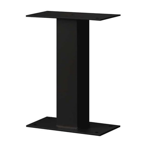 Standard Pedestal, Black, Powder Coated, Bolt, Mail Package Drop