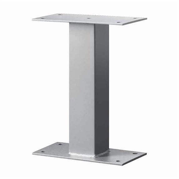 Standard Pedestal, Silver, Powder Coated, Bolt, Mail Package Drop